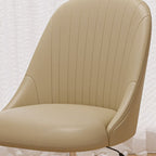 Minimalist Work Stool Moves Up and Down with Low Back, Swivel Rollers, and Moveable Design