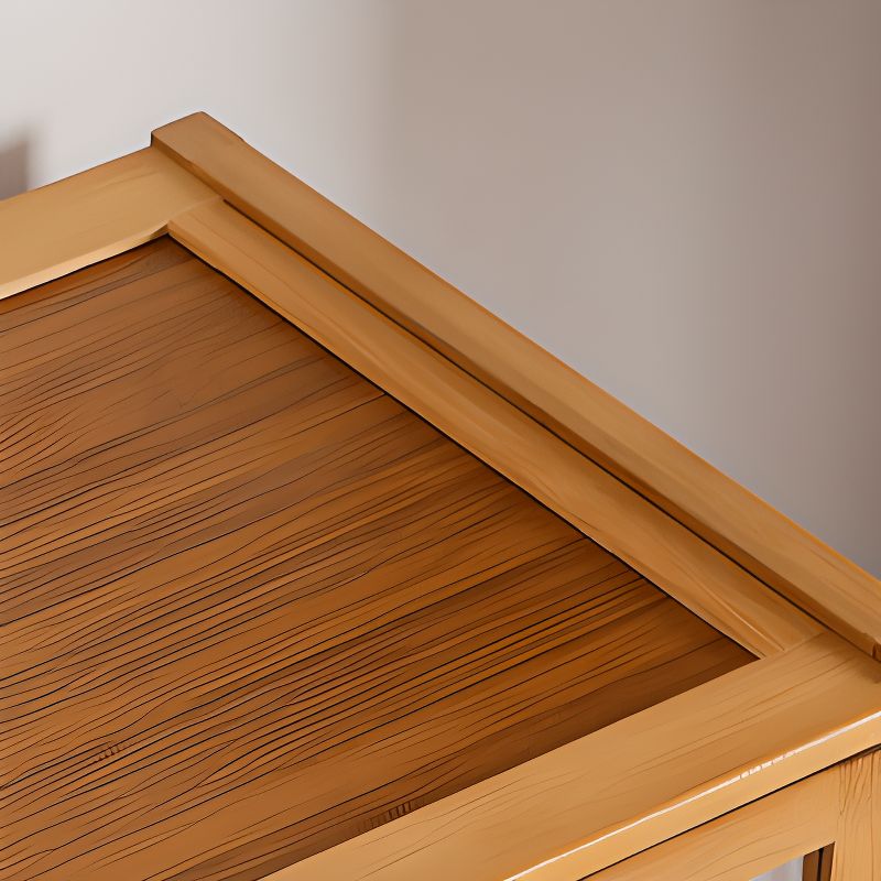 Vertical Bamboo Barrister Bookcase with 6-Shelf/5-Shelf/4 Shelves, Plexiglass Door and Closed Back