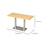 Veneer Dining Table with Pedestal Base, Heatproof, Seating for 4/2-seater/Seats 3