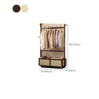 Modern Simple Style Coat Tree with Container Storage, 1 Basket, and 4 Hooks