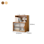 Organizing Shelf with 3-Shelf/2-Shelf/4 Shelves Vertical Opaque Glass Closed Back