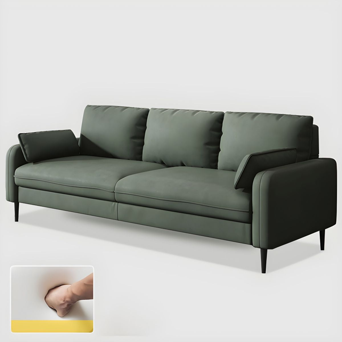 Modern Pillow Back Sofa with Storage Not Included for 35-40 Women