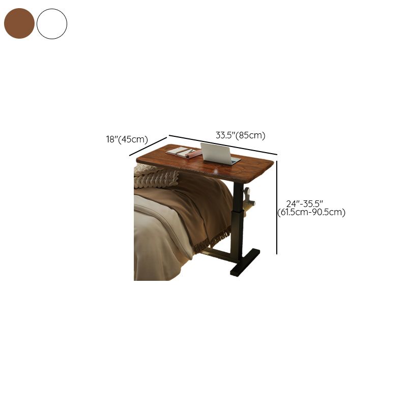 Trendy Engineered Wood Laptop Cart with Flexible Height, Casters, and 4/5/2 Outlets