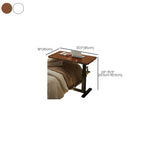 Trendy Engineered Wood Laptop Cart with Flexible Height, Casters, and 4/5/2 Outlets