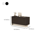 Rectangular Reception Desk with Locking Drawer, Cable Management, and Manufactured Wood Top