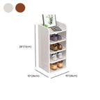 Composite Wood Square Shoe Storage with Capacity for 1-10 Pairs in Drawing Room, Includes Individual Shoe Cubby Holes and Closed Back