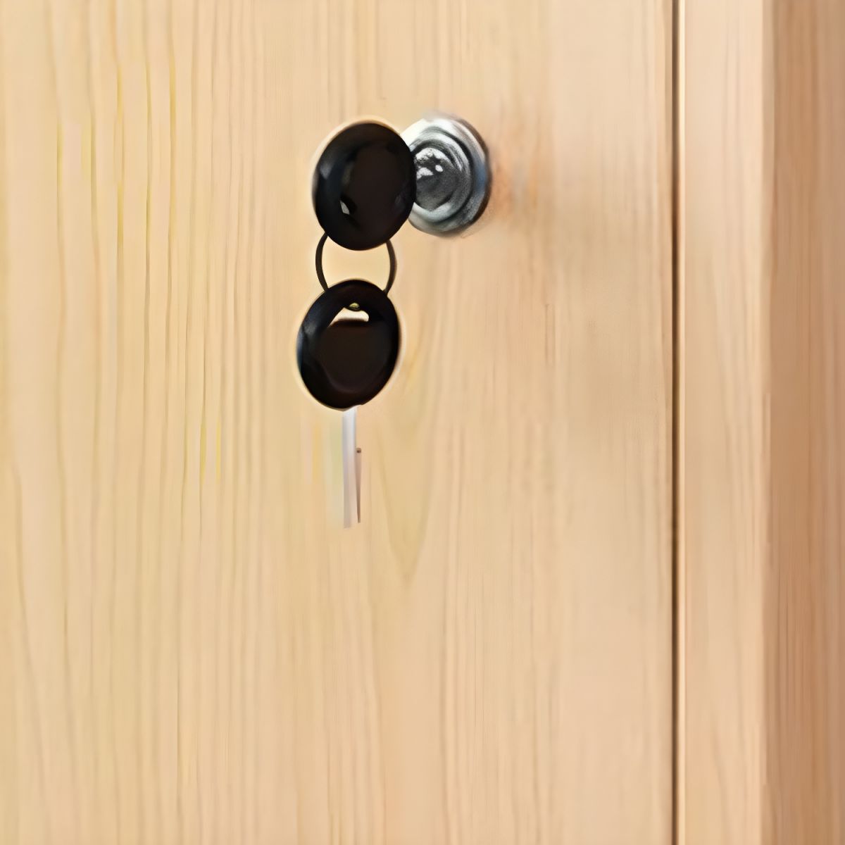 Elegant Locking Wood Filing Cabinet with Shelves & Smooth Casters