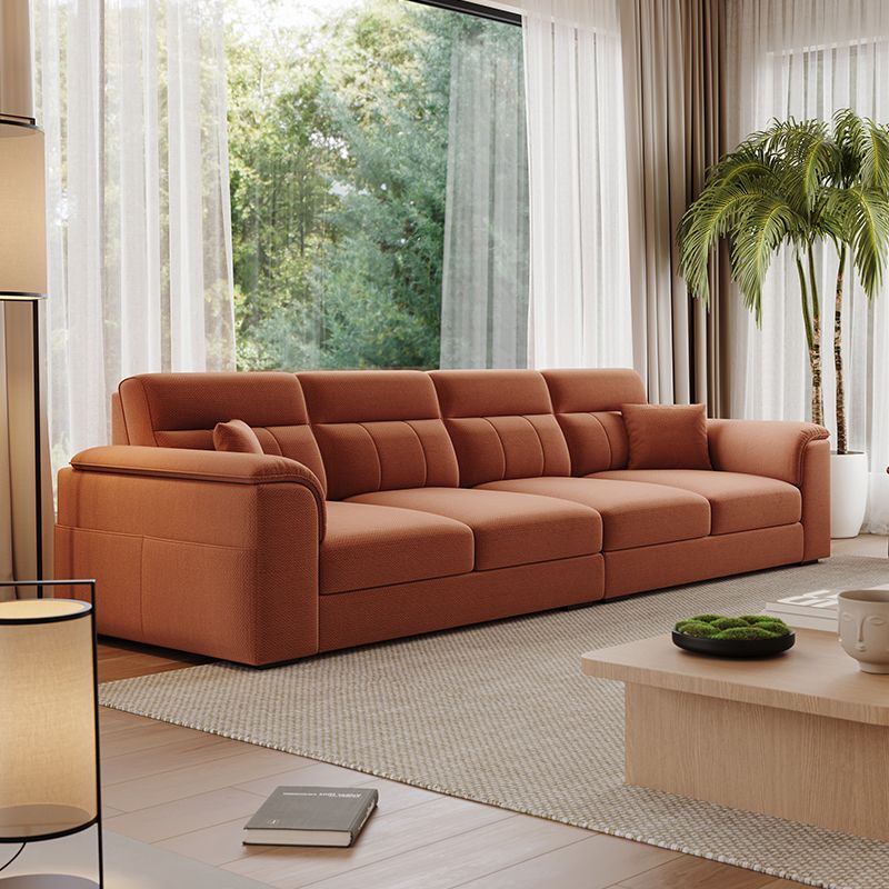 Modish Solid Color Standard Sofa in Light Gray/Light Brown/Beige for 6-Seater/5 Person/4-seater