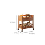 Tan Modern Tower Shelf with Compartment Drawers