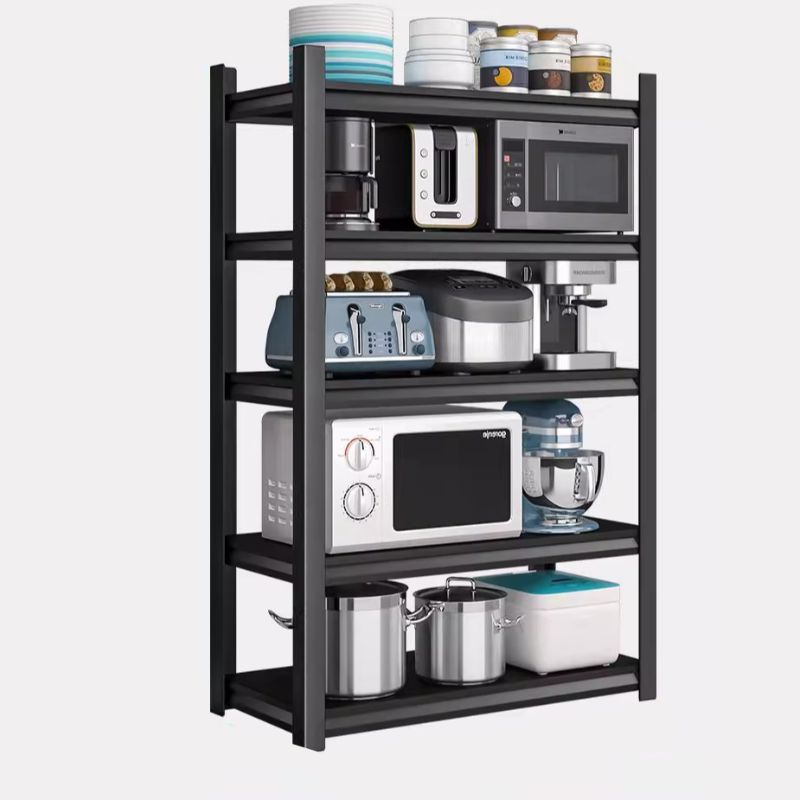 Ink Minimalist Warehouse Storage Rack with Shelves, Steel Frame, and Detached Installation