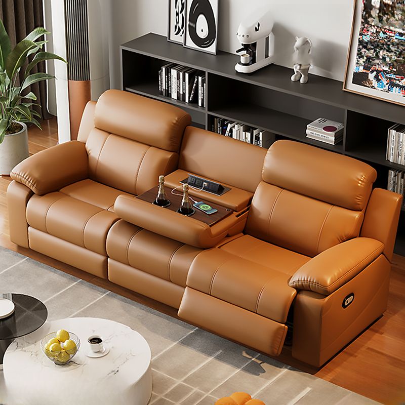 Modish Solid Color Stain Resistant Standard Sofa/Loveseat/Single Sofa in Light Brown for 3-seater/4-seater/2