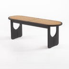 Trendy Cane Solid Color Indoor Bench Seat
