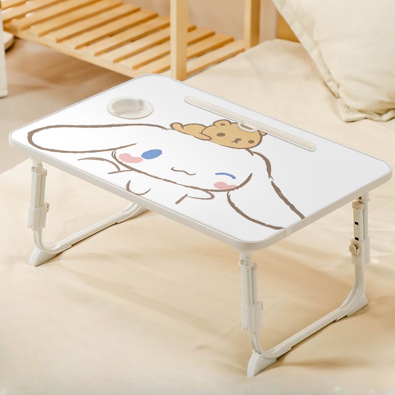 Adjustable Height Standing Desk with Water-resistant Toboggan Base, Manual Height Adjustment, Chalk/Carnation Top, Self-supporting with Cable Management
