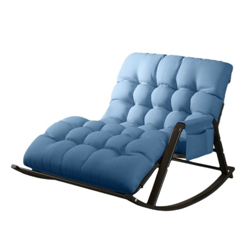 Casual 2 Person Rocking Chair Couch, Stationary with Rear Back