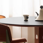Silver Base Stone Dining Table with Anti-Fouling Sintered Stone Top, 4-person Seat/2-seater