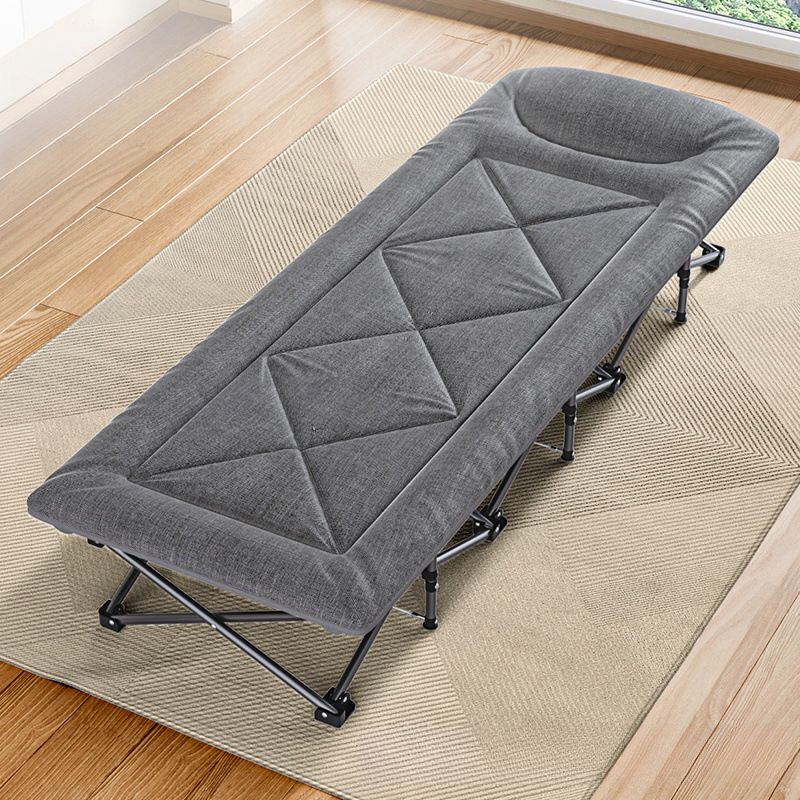 Contemporary Solid Color/Striped Arm Recliner with Alloy Frame and Non Rocking Base