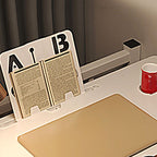 Trendy Manufactured Wood Notebook Holder with Pop Up Foldable Design