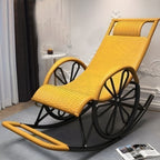 Modern Rocking Accent Chair Rattan/Wicker Rocker Chair for Porch