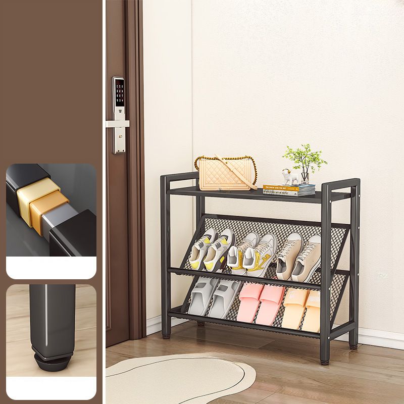 Modern Steel Shoe Shelf with 5 Tiers/4 Tiers/3 Tiers and Unattached Shelf
