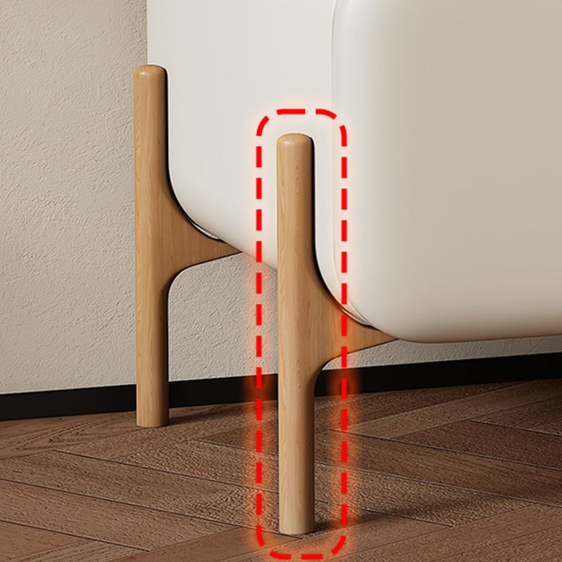 Modish Nightstand With Drawer Organization Featuring 3 Drawers and Pleather Countertop with Leg