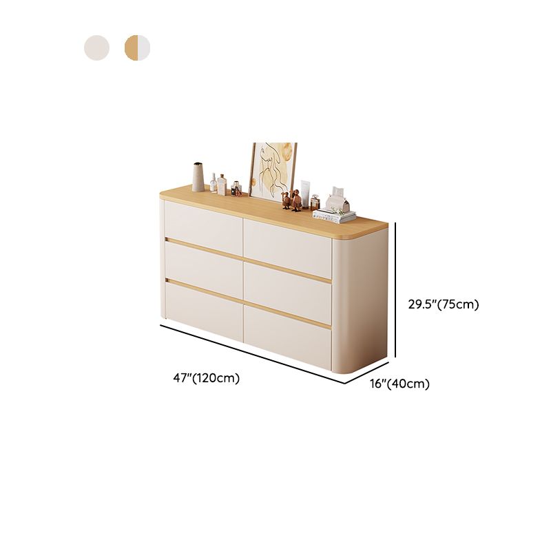 Casual Composite Wood Console Dresser/Bachelor Chest with 8/6/4 Drawers in Horizontal/Vertical Orientation