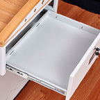 White Industrial Steel Full Podium with Storage