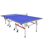 Indoor/Outdoor Cerulean Synthetic Laminate Ping Pong Table with Included Paddle