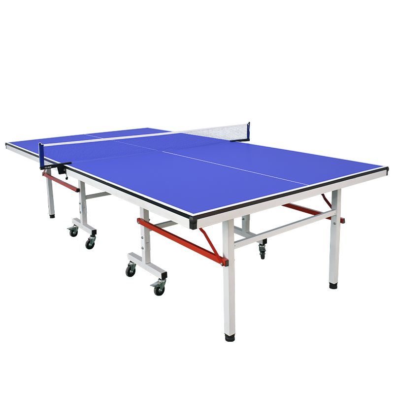 Indoor/Outdoor Cerulean Synthetic Laminate Ping Pong Table with Included Paddle
