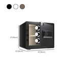 Steel Security Safe with Battery, Pry Resistant, Lockable, Keys, Interior Lining, and Shelves