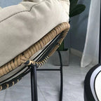 Casual Rocking Chair Couch with Rear Back and Stationary Design