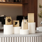 Environmentally Friendly Orbicular Display Table with Stump Base, Up to 19 in Height, Unfinished Finish