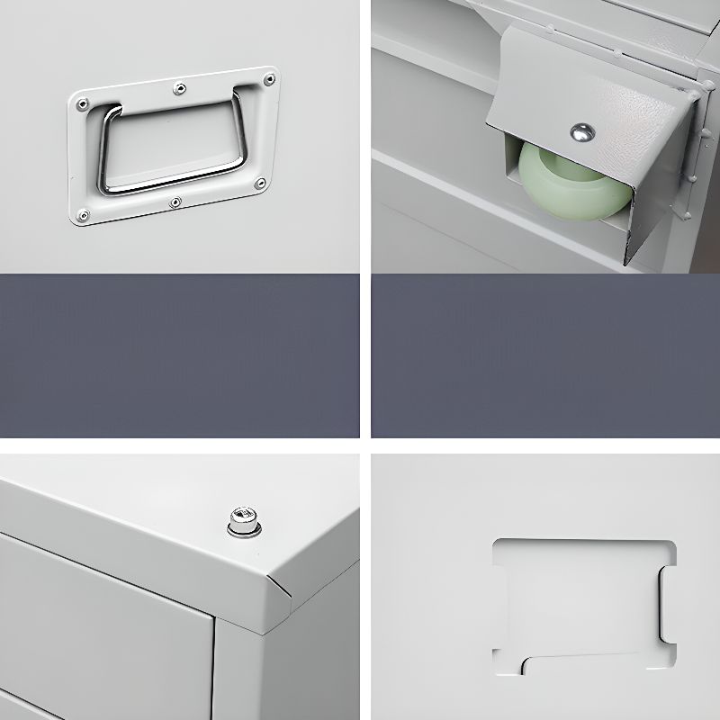 Art Deco Steel Non-flammable Horizontal Filing Cabinet/Vertical Filing Cabinet with Soft Close and Key Lock