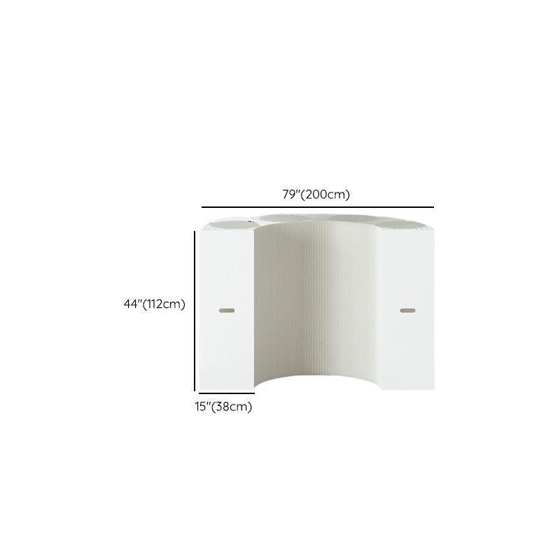 Chalk Collapsible Rectangle Up to 19 in W x 20 to 29 in/30 to 39 in/40 in & above H Unfinished Display Table with Single Pedestal Base