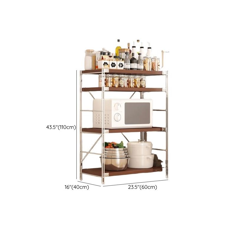 Brown Standard Baker's Rack with Butcher Rack, Rust Resistant