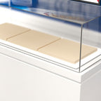 Contemporary Style Wooden Standard Display Stand with Container Storage for Home