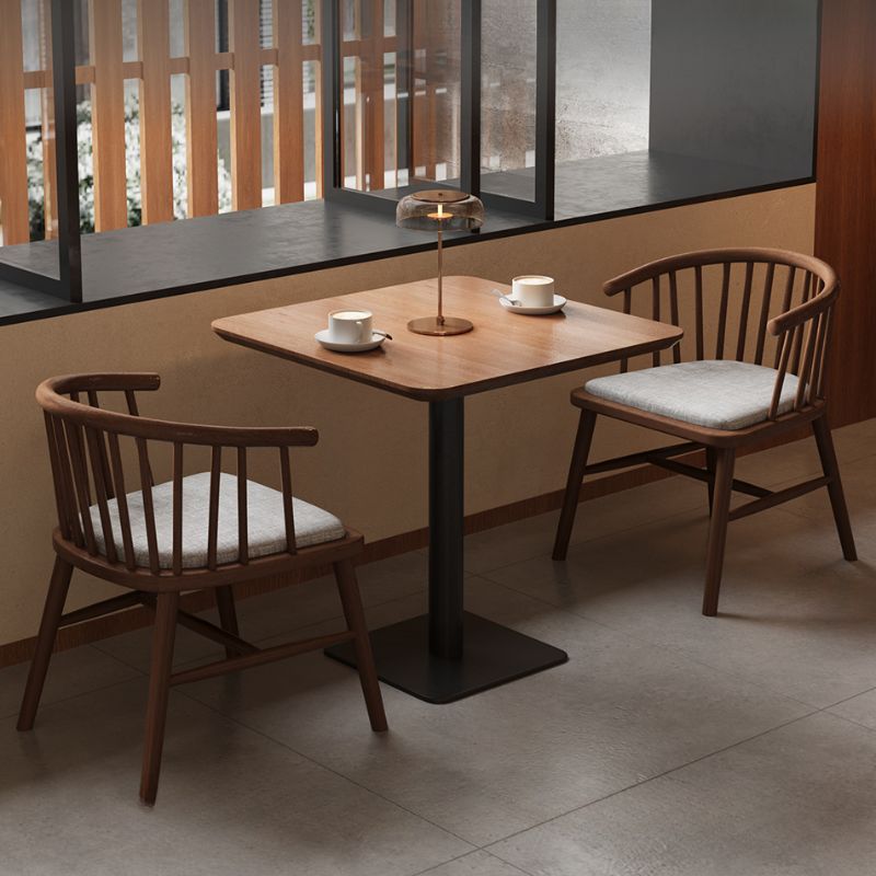 Simplistic Square Solid Wood Table with Eased Edges, No Seating, and Assembly Required