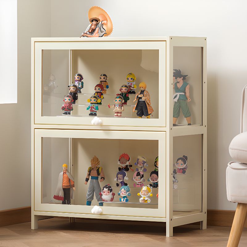Bambusa Flooring Curio Cabinet with Stockroom, 4 Cabinets/3 Cabinets/2 Cabinets, 4 Shelves/3 Shelves/2 Shelves, 4 Doors/3 Doors/2 Doors