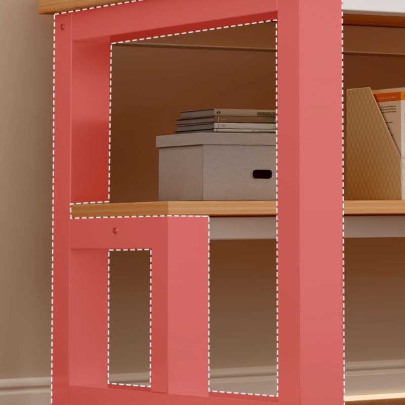 Black/Chalk Rectangular Metal Base Warp Resistant Table with Shelves, Toboggan Base, Cable Management, and Rounded Corners