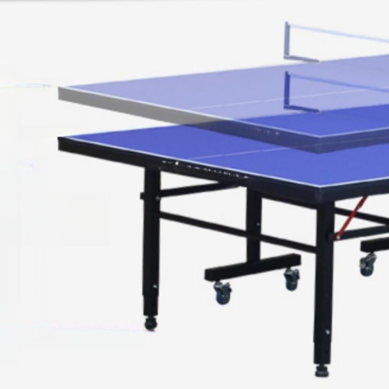 Versatile Indoor/Outdoor Ping Pong Table in Ink/Cerulean with Synthetic Laminate and Paddle