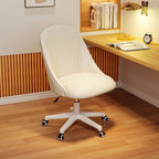 Minimalist Work Stool Moves Up and Down with Low Back, Swivel Rollers, and Moveable Design