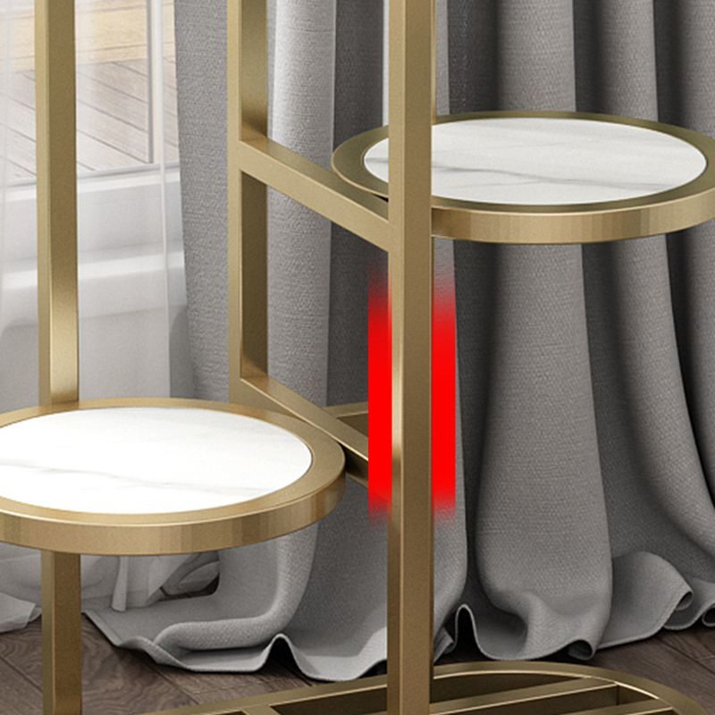 Circular-shaped Flower Stand with Laminate Top and 8 Shelves/7 Shelves/6 Shelves