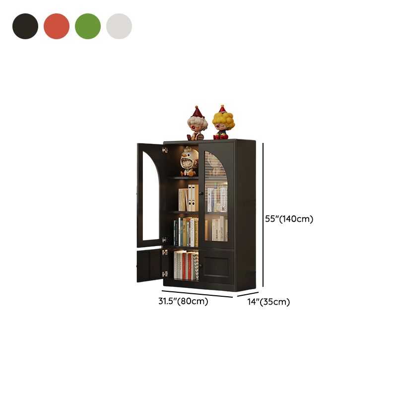 Organizing Shelf with 1 Cabinet, 2 Cabinets, 5-Shelf, 4 Shelves in Alloy Vertical with Closed Back