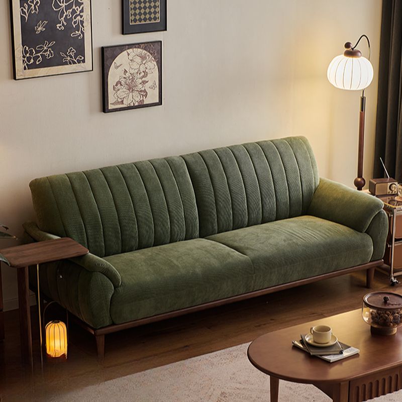 Modern Solid Color Scratch-defiant Standard Sofa in Emerald Green, Seats 2/1-seater with 1 Pillow