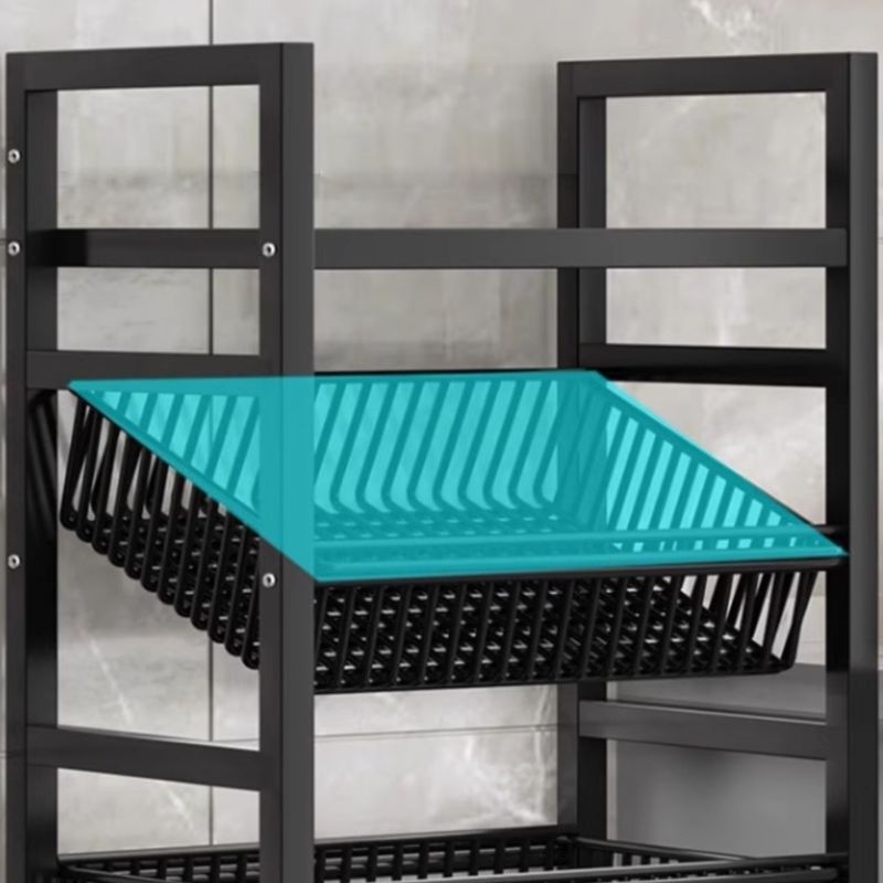 Portable Center with Metal Countertop and 2/3/4 Baskets
