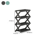 Art Deco Bambusa Rectangle Shoe Rack with 6/4/5 Shelves, Capacity for 1-30 Pairs, Drawing Room
