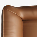 Modern Solid Color Tear Resistant Standard Sofa in Auburn, Seats 2/1-seater