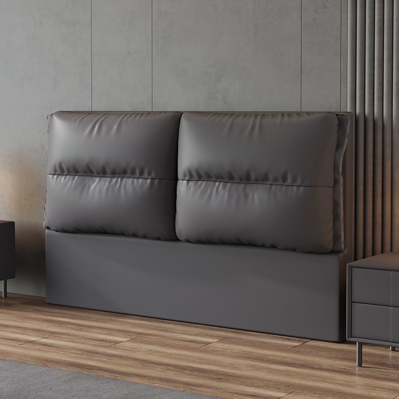 Trendy Panel Headboard in Laminate with No Distressing, Rectangle Shape for King/Queen/Full Bed, Featuring Sponge Upholstery and Standard Height