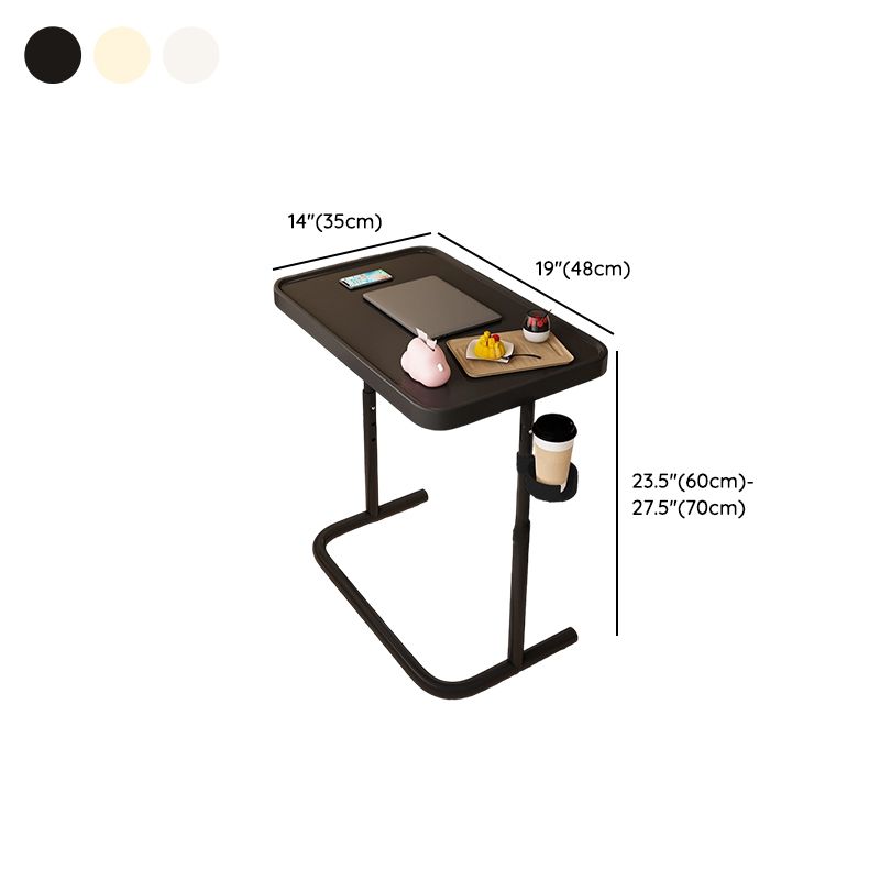 Casual Adjustable Height Laptop Cart with Casters and Ergonomic Tilt