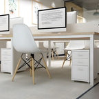 Compact Steel Filing Cabinet with Soft Close Drawers & Casters