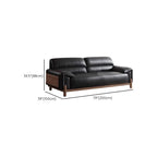Contemporary Modern Solid Color Water Resistant Standard Sofa in Ink, 2-Seater